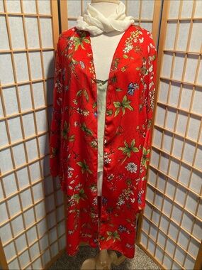 Myesper Red Floral Kimono (G26)